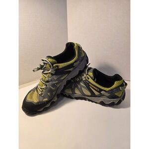 Merrell Black and Yellow Athletic Hiking Shoes